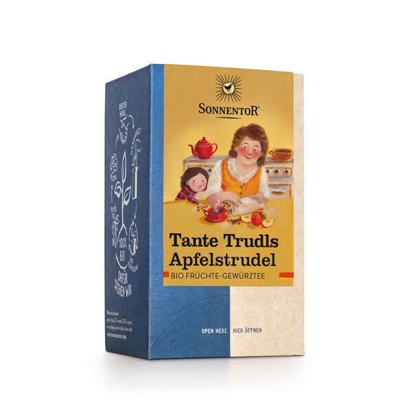 Tante Trudls Apfelstrudel-Tee bio, Doppelkammerbeutel